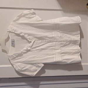 Short sleeve white cotton 1x Caribbean Joe